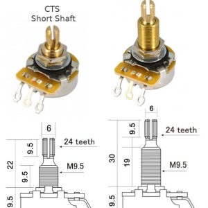 CTS Pot Options for Les Paul Guitar Wiring Harness