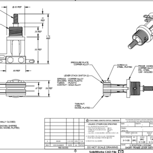 Switchcraft-3 Way Toggle Switch Short Frame