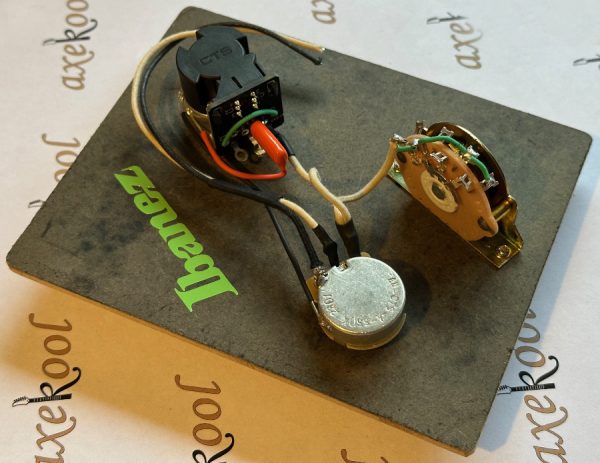 Ibanez HH Wiring Harness with Coil Split, Ibanez Wiring Loom