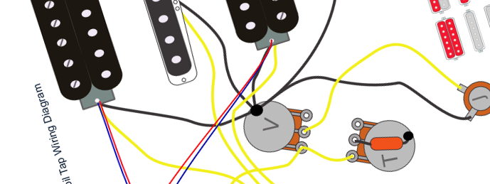 Ibanez HSH 3 Pickup, 5 Way Switch with Coil Split Wiring Diagram & Fitting Instructions