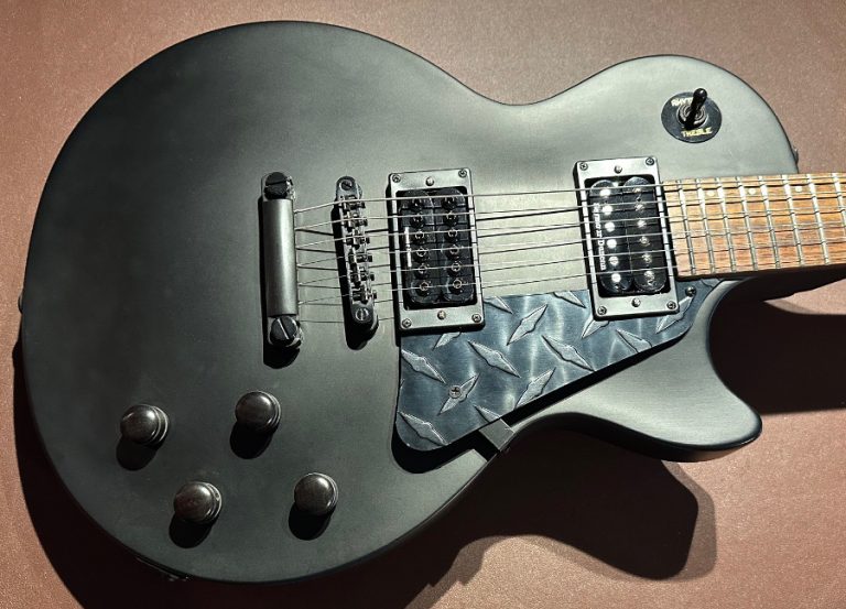 Epiphone Les Paul Gothic Satin Black Complete Upgrade