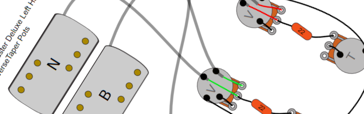 Fender Telecaster Deluxe Left Handed Wiring Diagram & Fitting Instructions