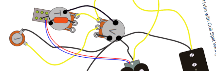 Yamaha Pacifica PAC611vfm with Coil Split Wiring Diagram & Fitting Instructions