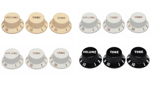 Fender Original Replacement Part Stratocaster knobs for CTS Pots (4 Colours)