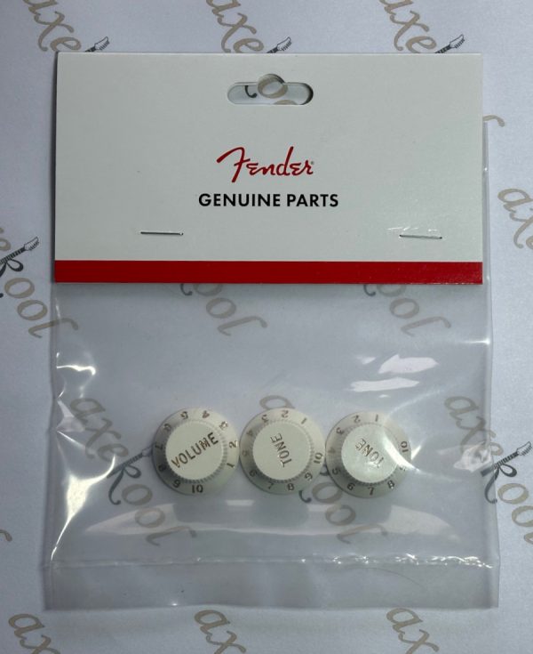 Fender Original Replacement Parts Stratocaster knobs for CTS Pots Parchment